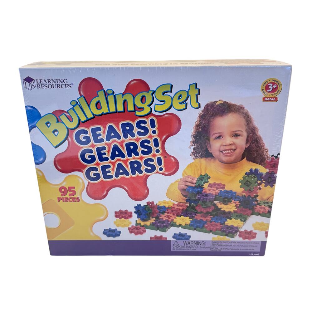 Learning Resources Gears! Gears! Gears! Building Set For Kids Age 3 Plus - 95 Pc